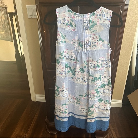 J. Jill 100% Linen Tunic Dress with Coastal Print PS - Picture 3 of 5